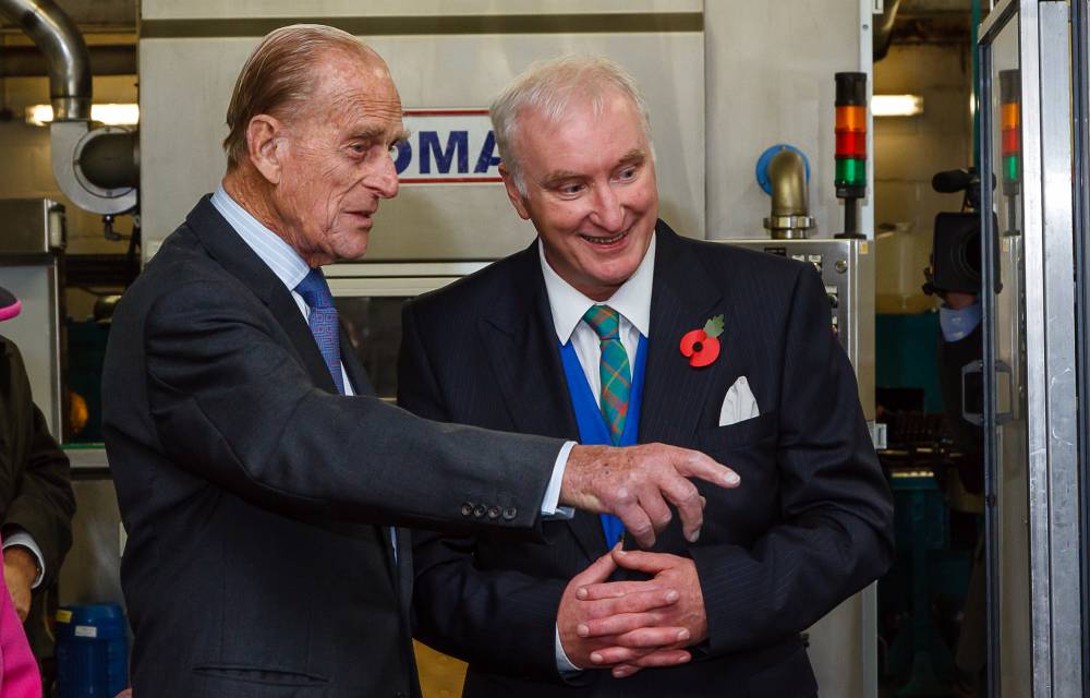 HM The Queen and HRH the Duke of Edinburgh Harvey's Brewery 2013