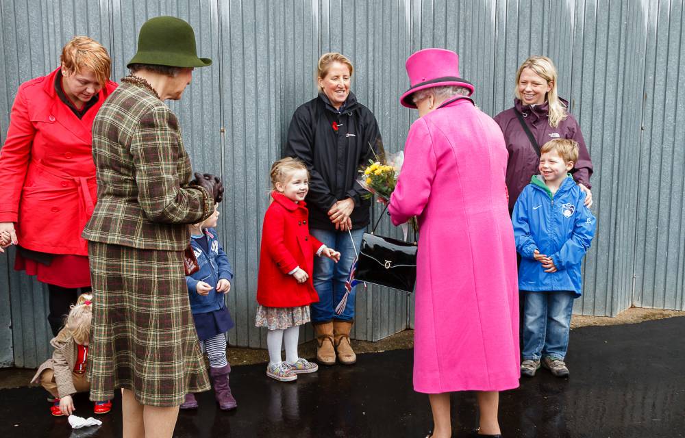 HM The Queen and HRH the Duke of Edinburgh Harvey's Brewery 2013