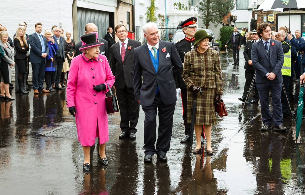 HM The Queen and HRH the Duke of Edinburgh Harvey's Brewery 2013